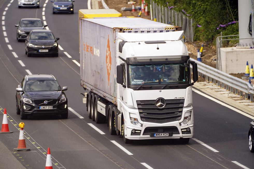 HGV on road