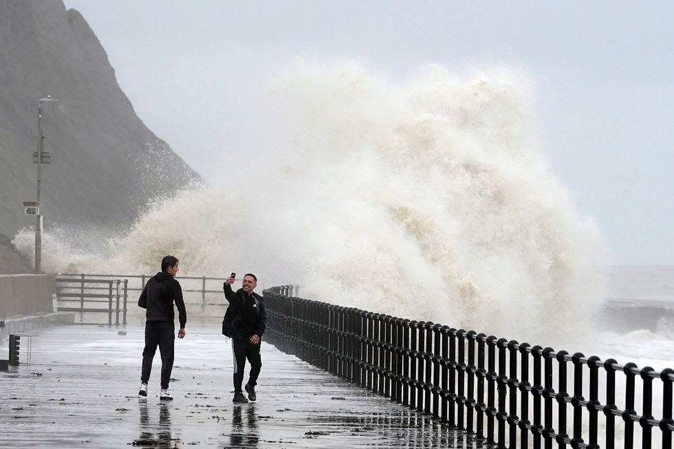 High winds in Folkestone