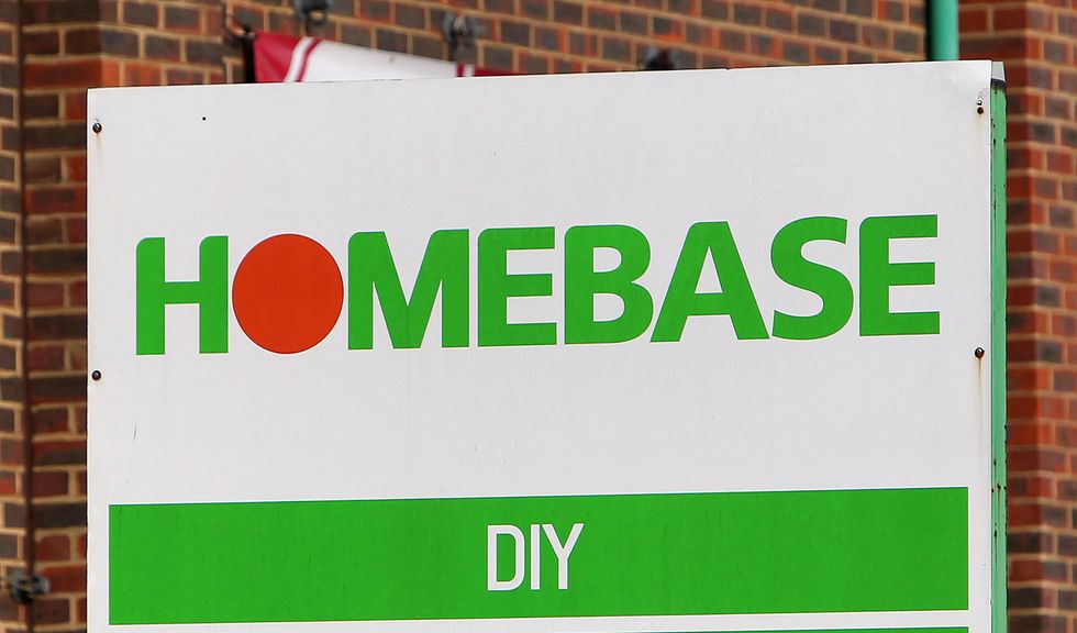 Homebase sign outside store