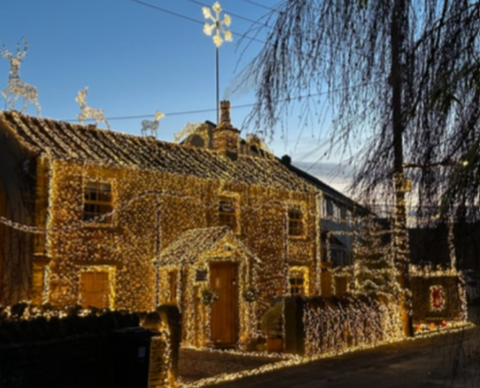 House with Christmas Lights