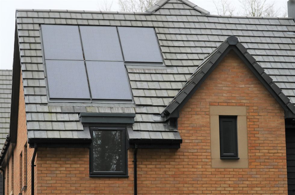 House with solar panels