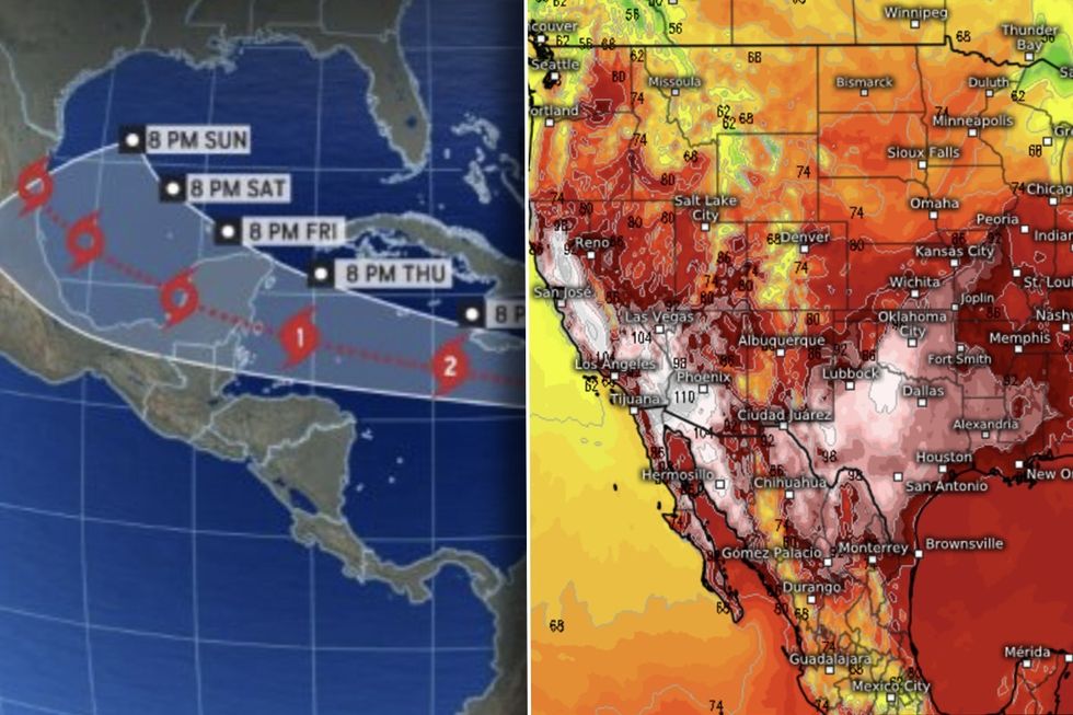 US weather: Hurricane Beryl SMASHES Atlantic coast as America set to be assaulted by ‘dangerous desert heat’