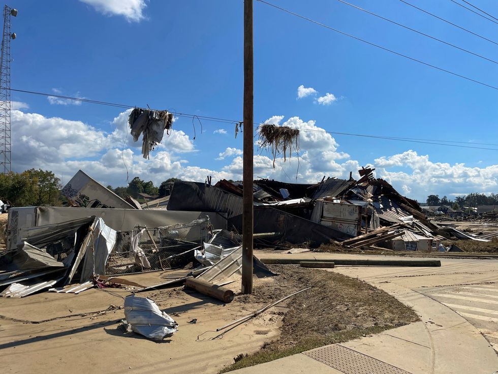 Hurricane Helene damage in North Carolina