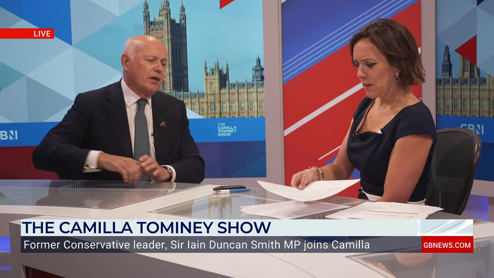 Iain Duncan Smith and Camilla Tominey