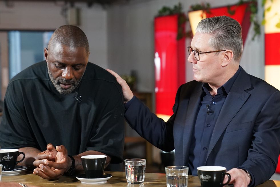 Idris Elba and Keir Starmer