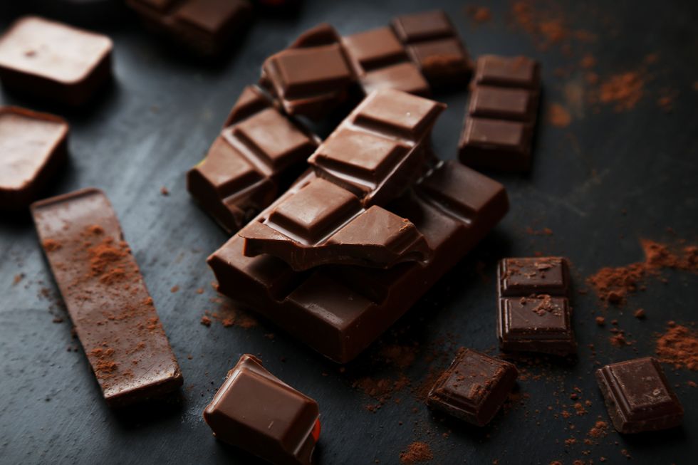 Image of pieces of chocolate