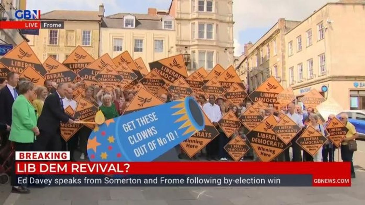Watch: Lib Dems 'light circus canon' in latest by-election victory stunt