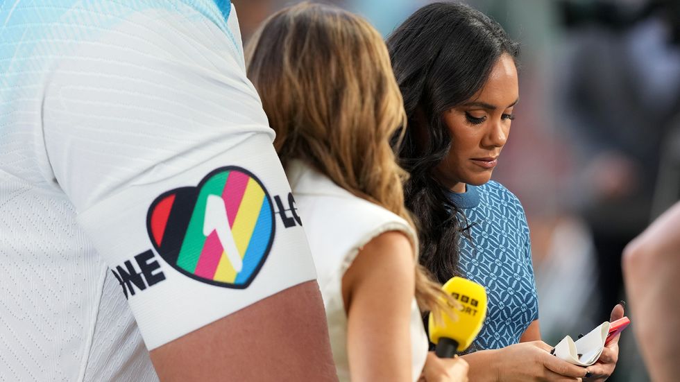 Alex Scott wears OneLove armband at Qatar World Cup after England and Wales abandon wearing it