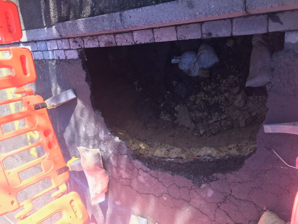 Gargantuan 20ft sinkhole opens in Scarborough - police confirm they're looking into it