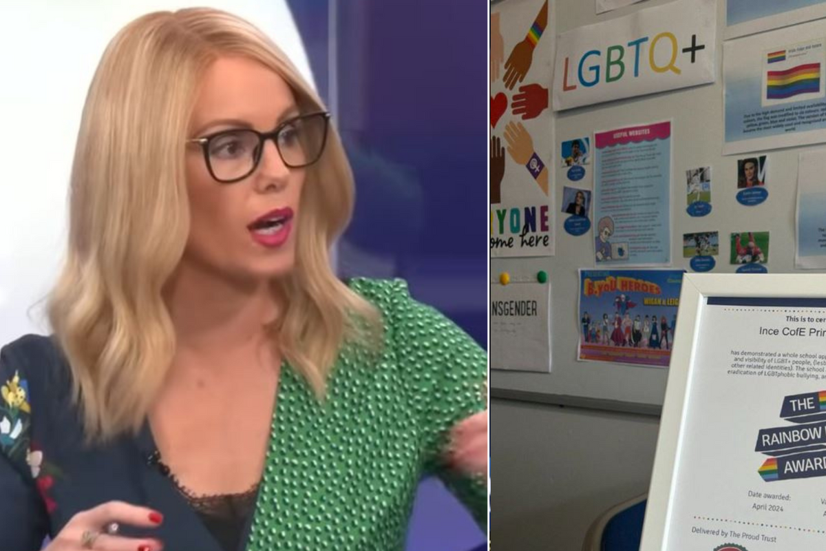 Michelle Dewberry in epic takedown of 'shameful' gender ideology as Wigan primary school plasters wall with LGBT messages