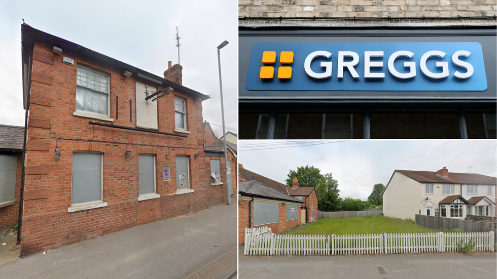 Images from Bath Road and a Greggs sign