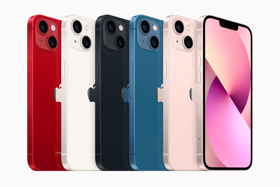 iphone 13 complete line-up shown in all colours