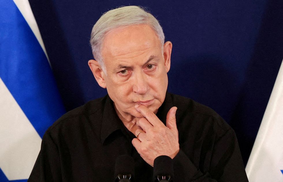 Israeli Prime Minister Benjamin Netanyahu speaks during a press conference