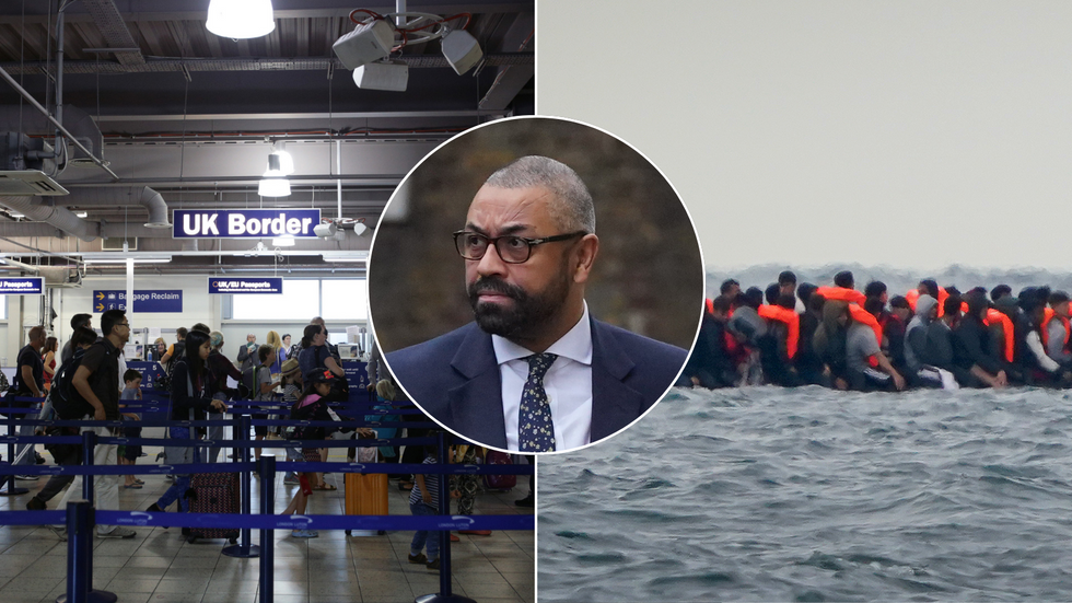 James Cleverly, UK border queue, small boat migrants