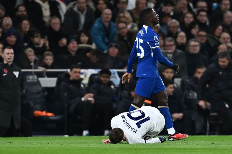 James Maddison and key Tottenham star suffer injuries in brutal first half vs  Chelsea - Daily Star