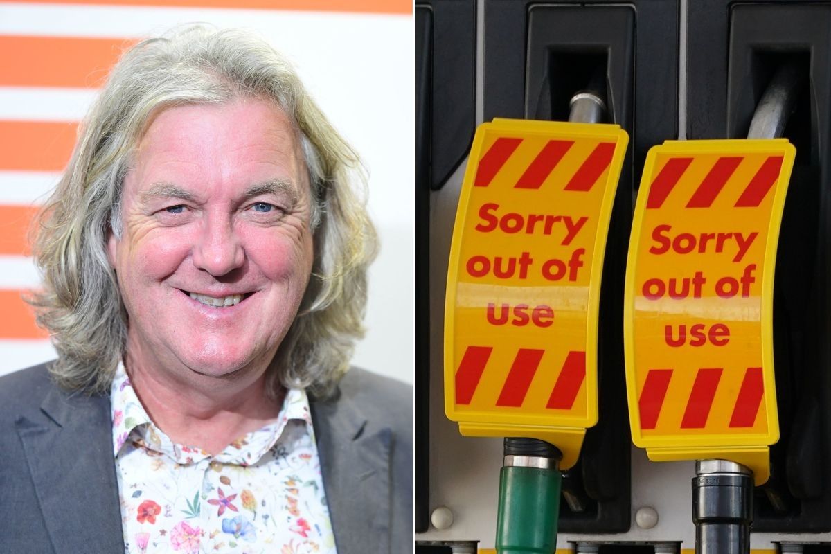James May and an out-of-use fuel pump