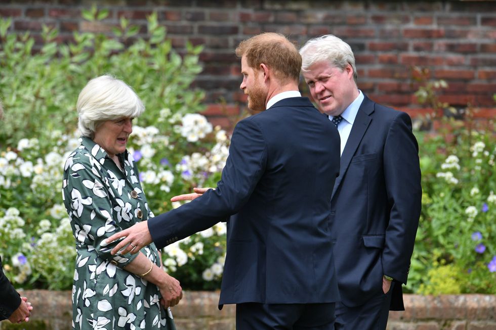 Jane Fellowes, Prince Harry and Charles Spencer