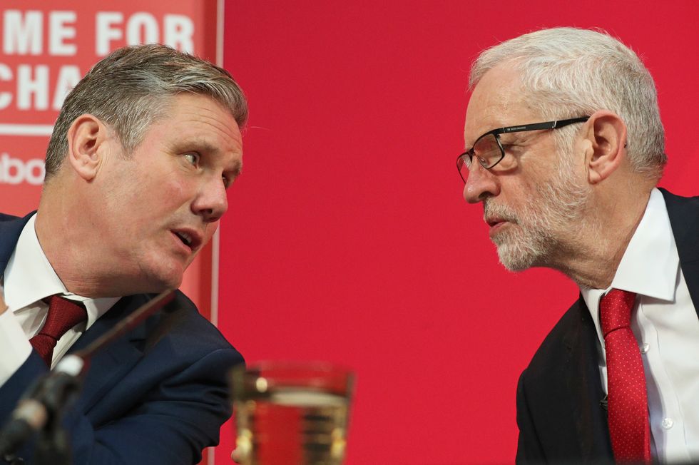 Jeremy Corbyn and Keir Starmer 