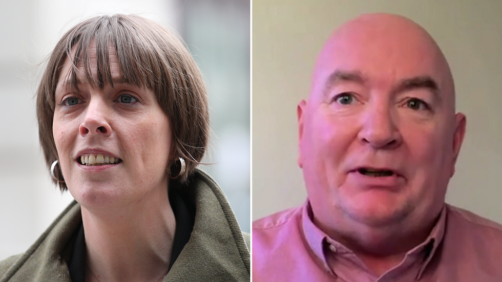 Jess Phillips and Brian Hobin