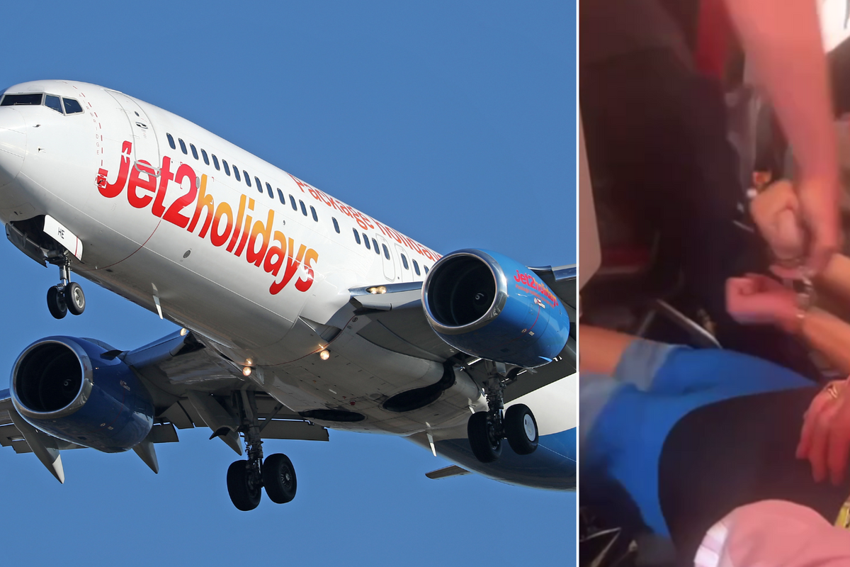 Jet2 aircraft/Footage of the incident 