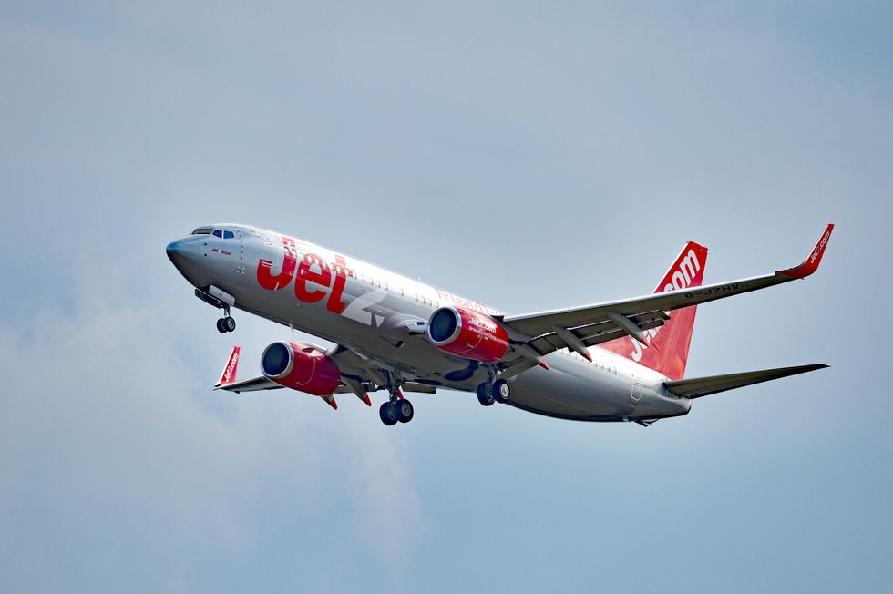 Jet2 plane in the sky