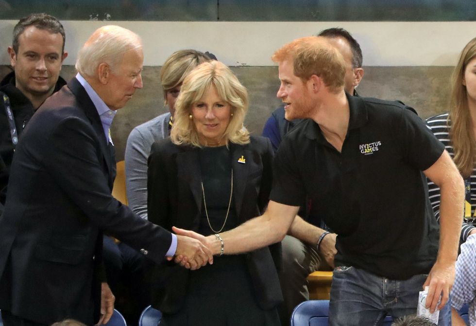 Jill Biden and Prince Harry