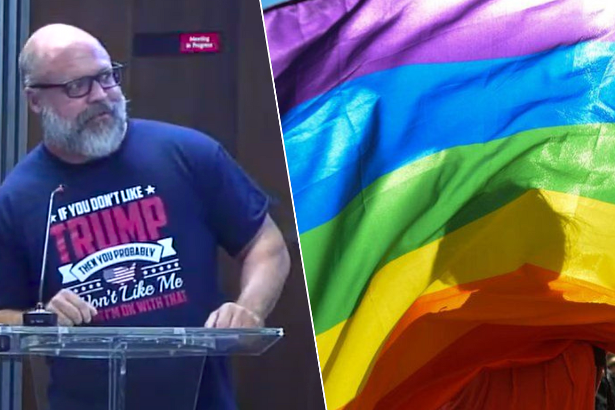 Jim Peterson/Gay pride flag