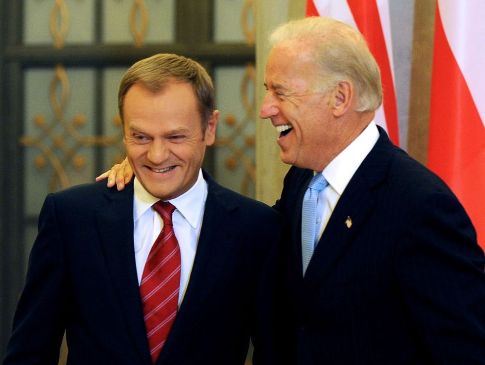 Joe Biden and Donald Tusk