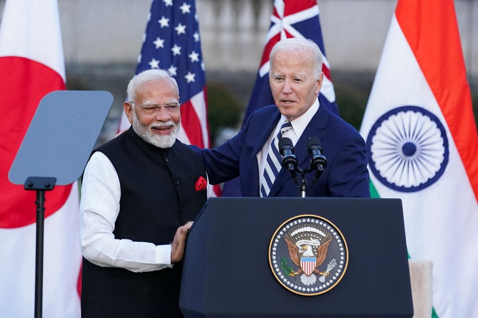 Joe Biden and Indian Prime Minister Narendra Modi