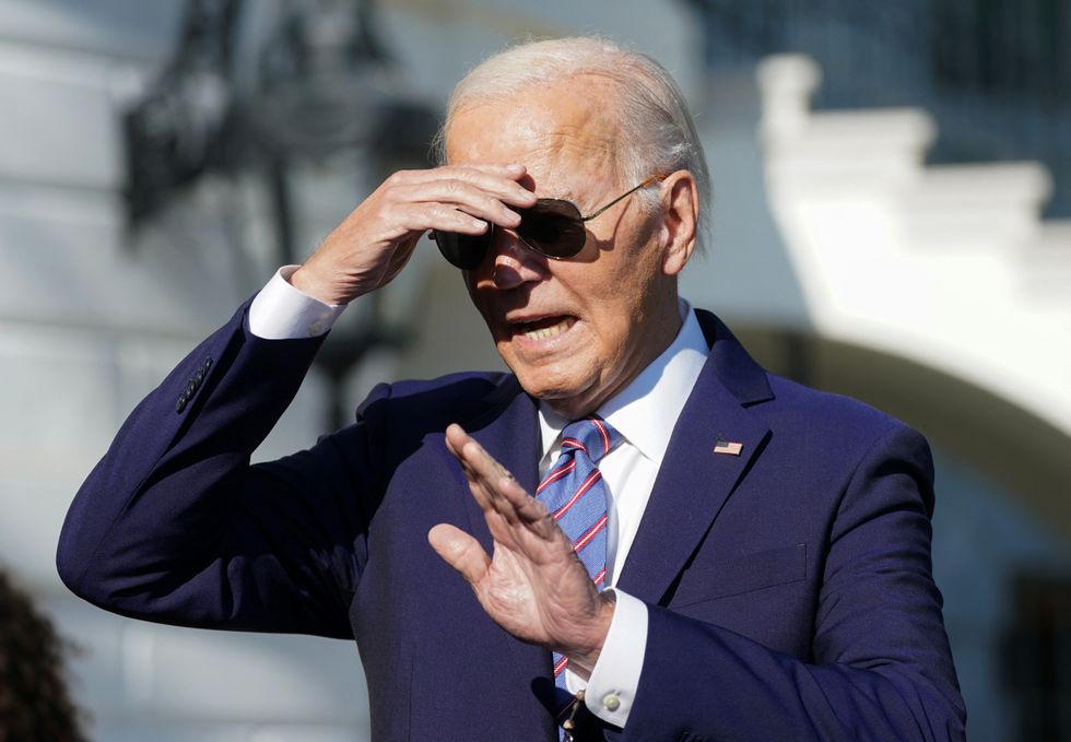 Joe Biden leaving the White House