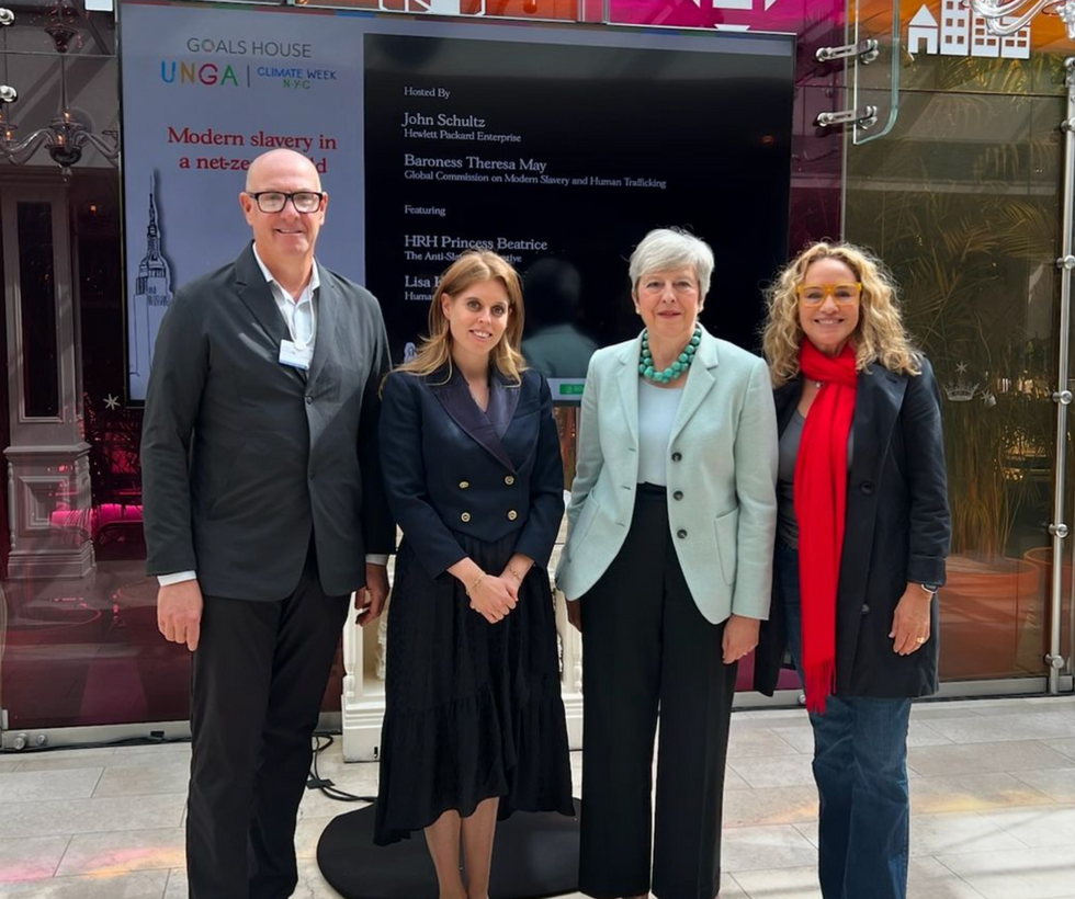 John Schultz, Princess Beatrice, Theresa May and Lisa Kristine