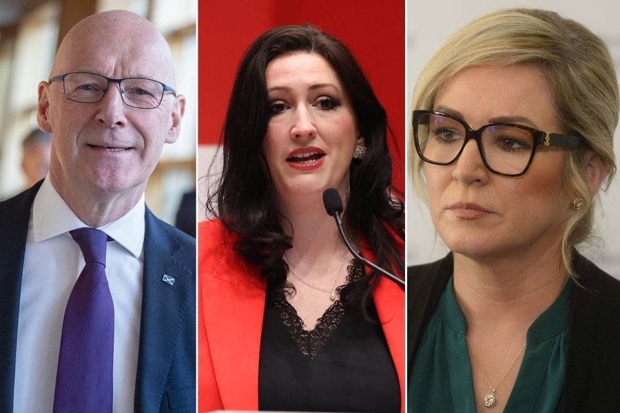 John Swinney, Emma Little-Pengelly, and Michelle O'Neill