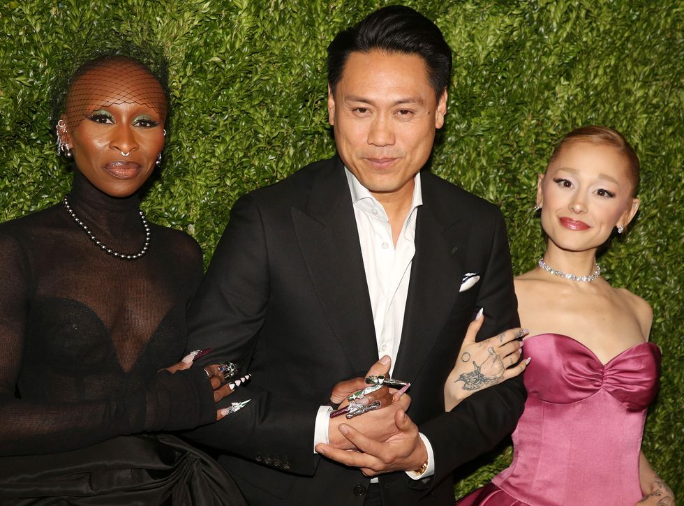 Jon M. Chu, Ariana Grande and Cynthia Erivo