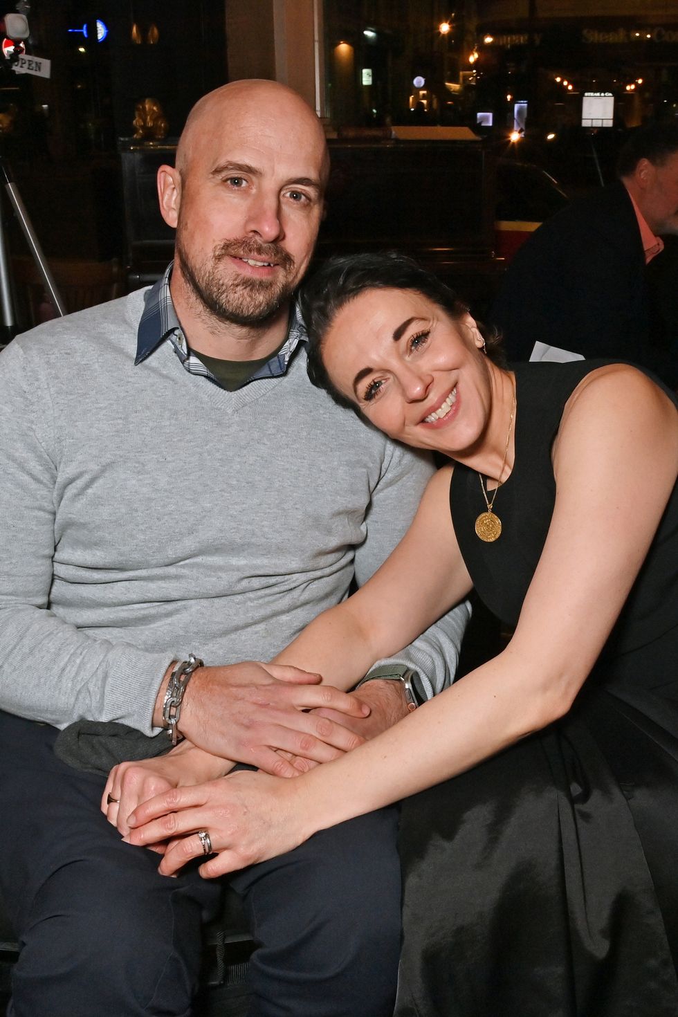 Jonathan Goodwin and Amanda Abbington