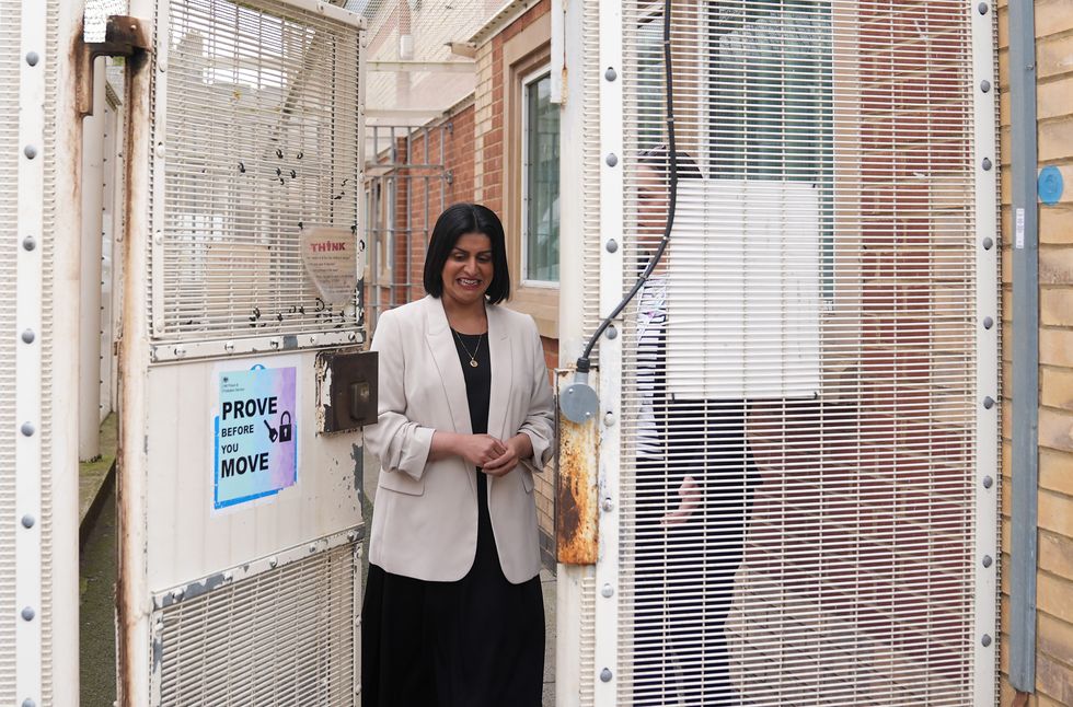 Justice Secretary Shabana Mahmood visiting a prison