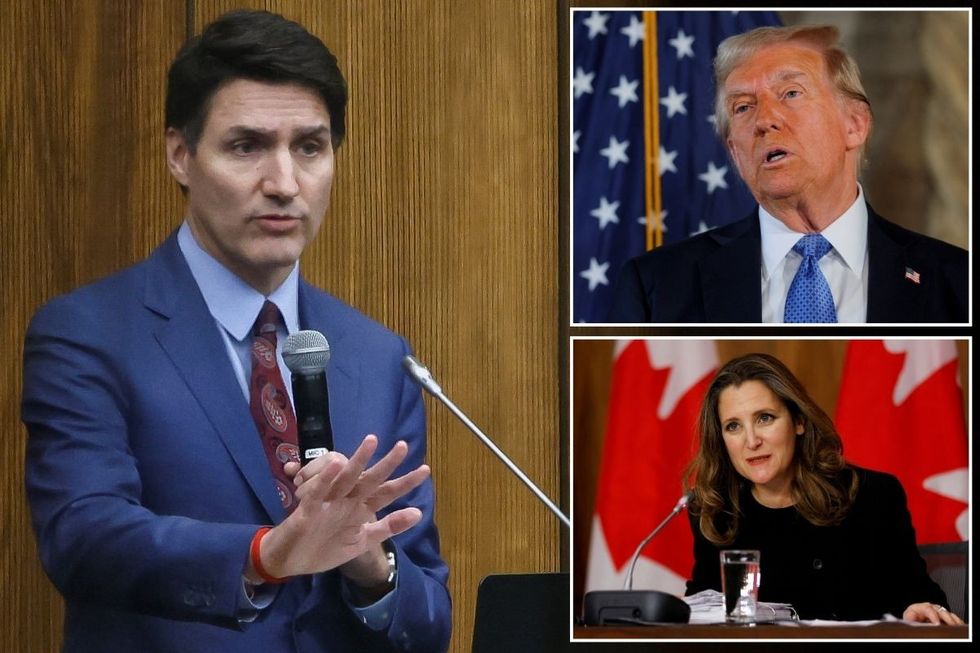 Justin Trudeau, Donald Trump and Liberal leader candidate  Chrystia Freeland