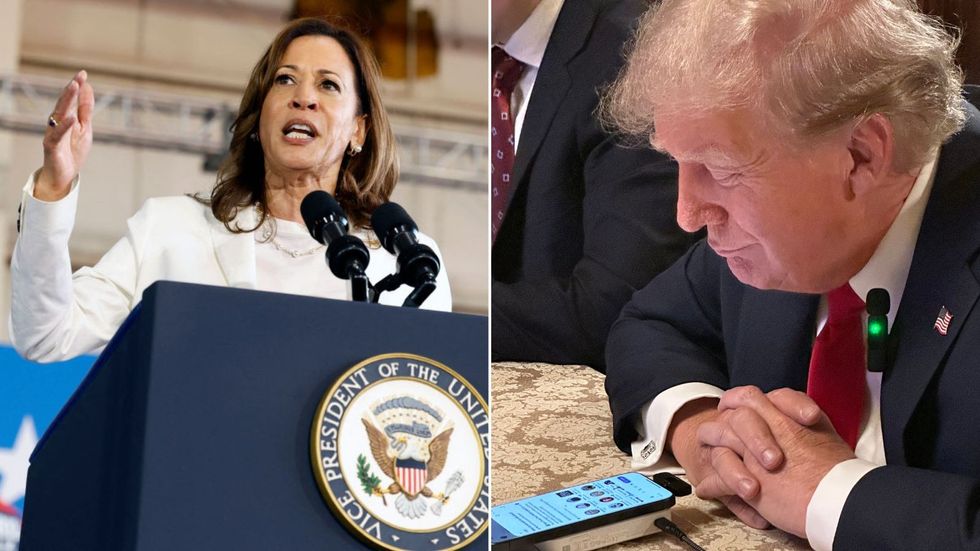 Kamala Harris and Donald Trump