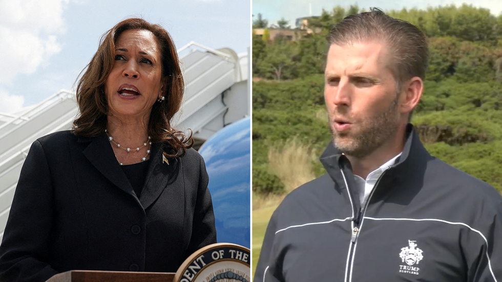 Kamala Harris and Eric Trump