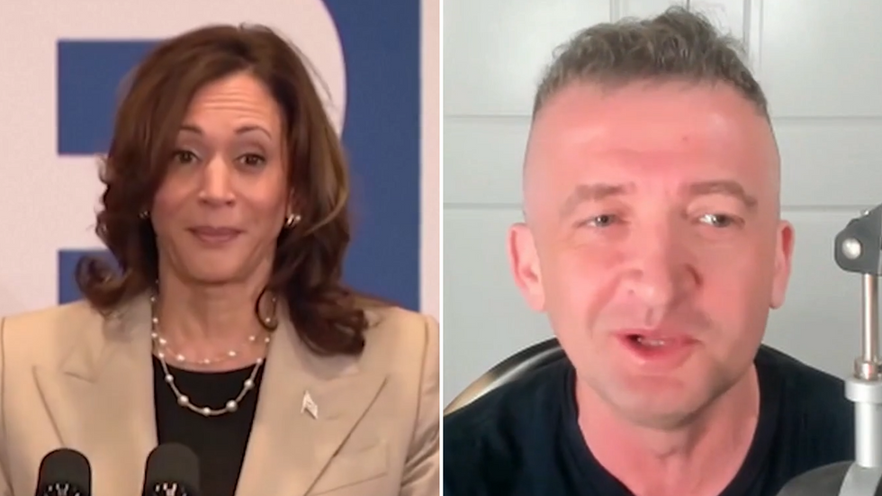 Kamala Harris and Michael Malice