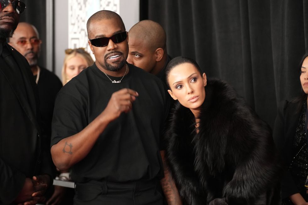 Kanye West and Bianca Censori at the Grammys