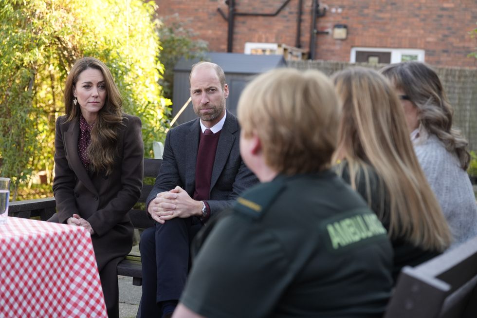 Kate and William with Southport emergency services