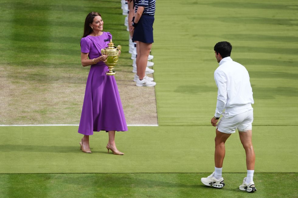 Kate Middleton and Carlos Alcaraz