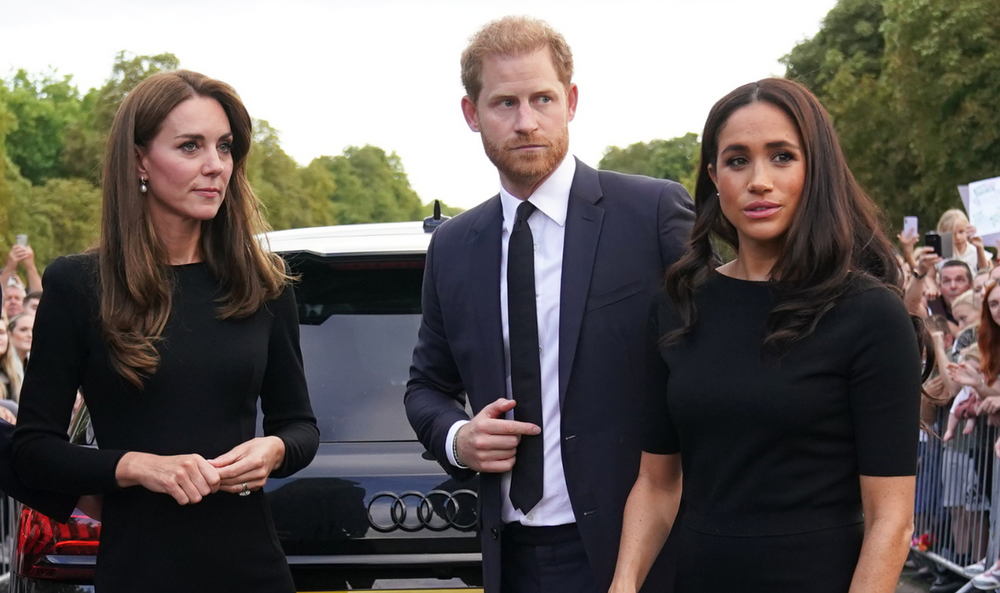 Kate Middleton, Prince Harry and Meghan Markle