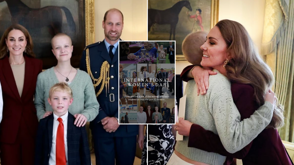 Kate Middleton, Prince William and Liz Hatton