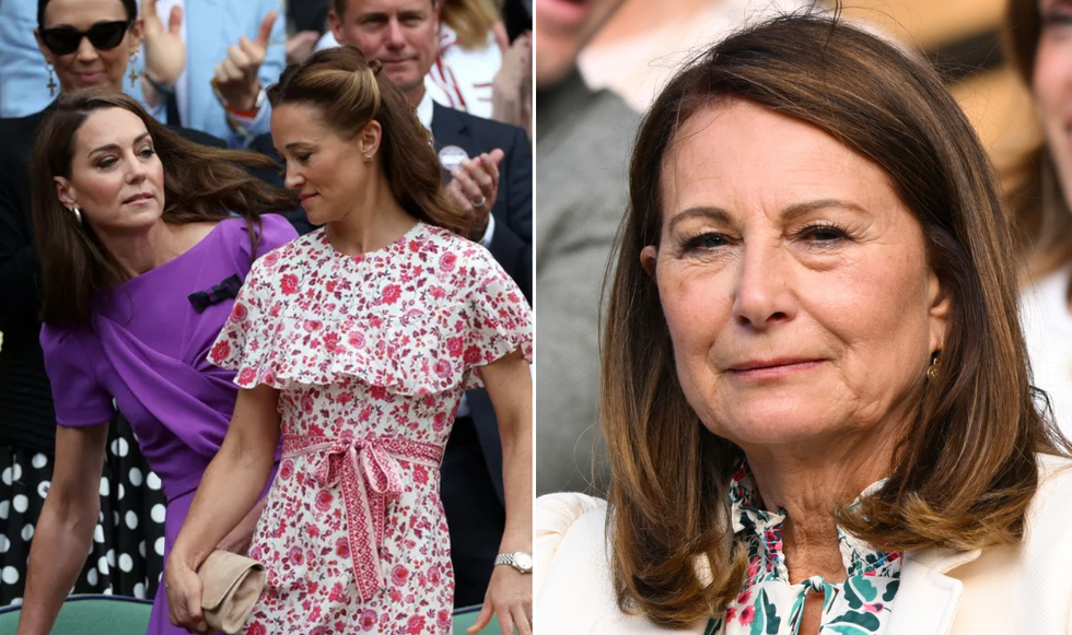 Kate, Pippa and Carole Middleton