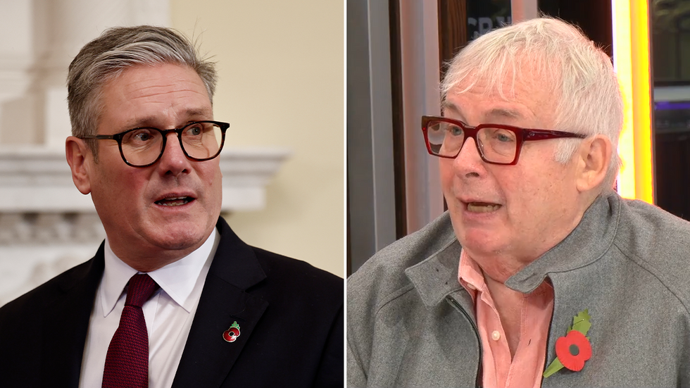 Keir Starmer and Christopher Biggins