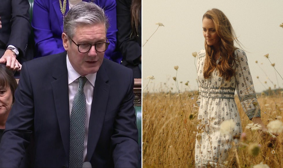 Keir Starmer and Kate Middleton