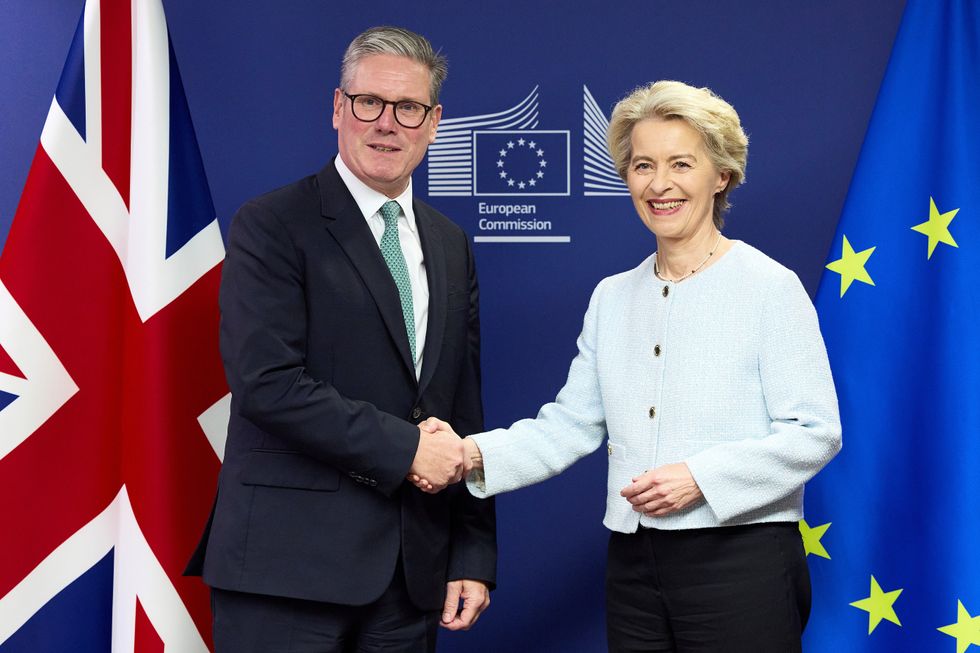 Keir Starmer and Ursula von der Leyen