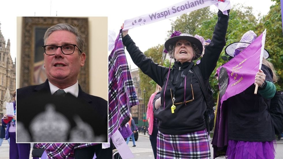 Keir Starmer and Waspi campaigners