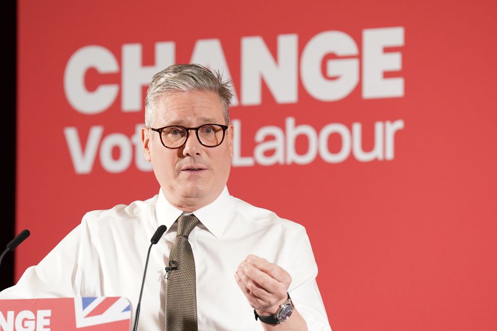 Keir Starmer delivers speech